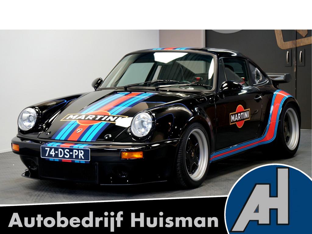 Porsche 911 930 3.5 Twin Turbo Coupé "Outlaw!" Volledig ger, Auto's, Achterwielaandrijving, Zwart, Zwart, Leder