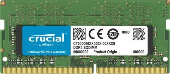 Crucial 32GB DDR4 SODIMM Laptopgeheugen 3200MHz, 32 GB, DDR4, Nieuw, Ophalen of Verzenden