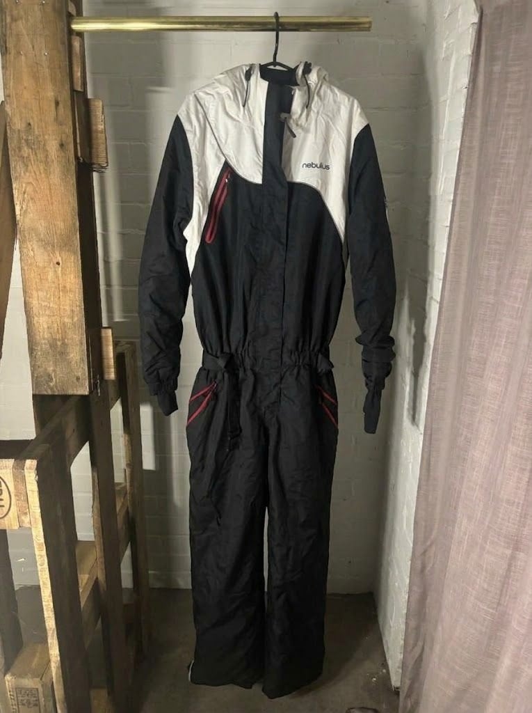 Foute Retro Skipak Nebulus zwart/wit - Vintage Overall, Nebulus, Ophalen, Gedragen, Pak