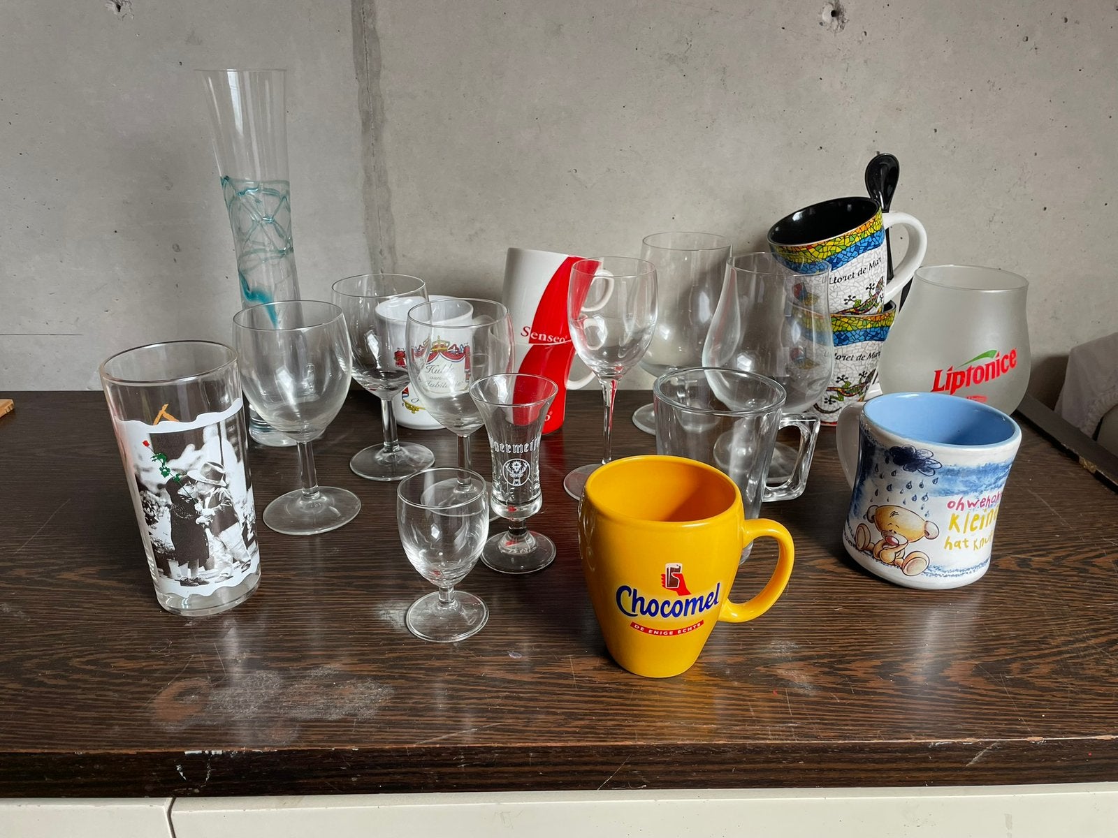 Verschillende (thee) glazen en mokken, Ophalen of Verzenden, Zo goed als nieuw, Glas, Glas of Glazen