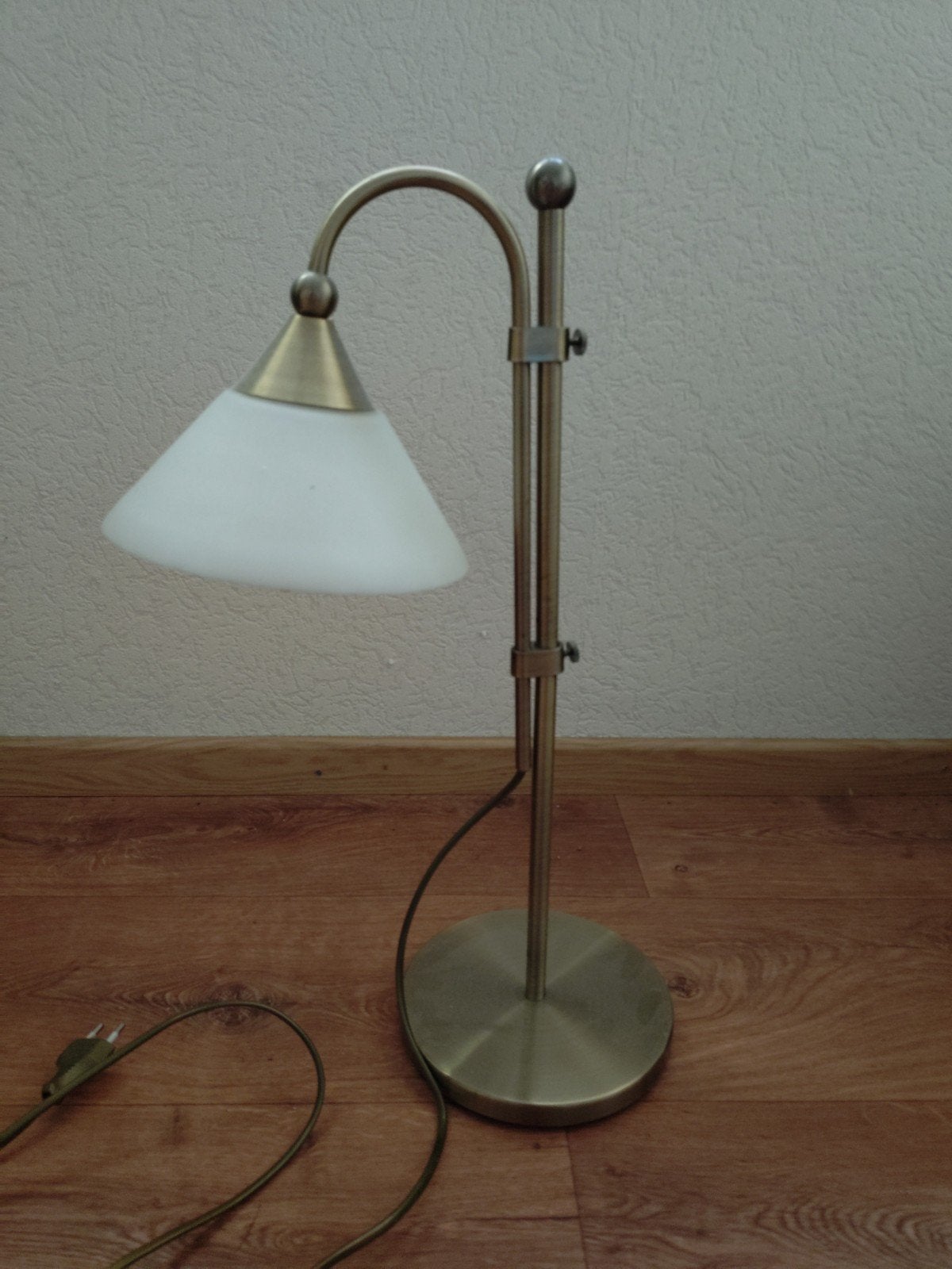 Vintage Art Nouveau Bauhaus Art Deco messing tafellamp, Ophalen, Art deco