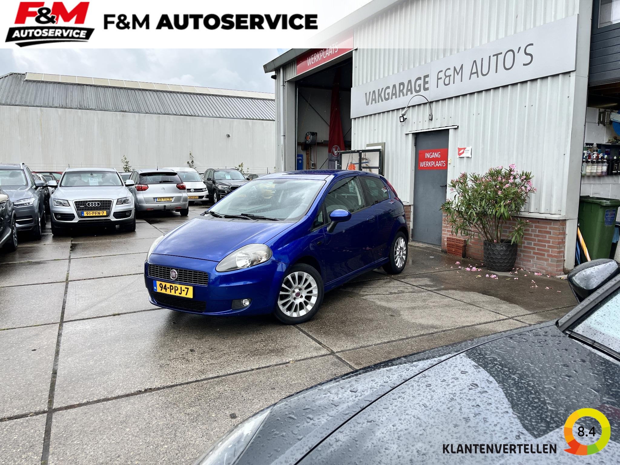 Fiat Grande Punto 1.4 NeroBianco, Auto's, Voorwielaandrijving, Stof, 4 cilinders, Grande Punto