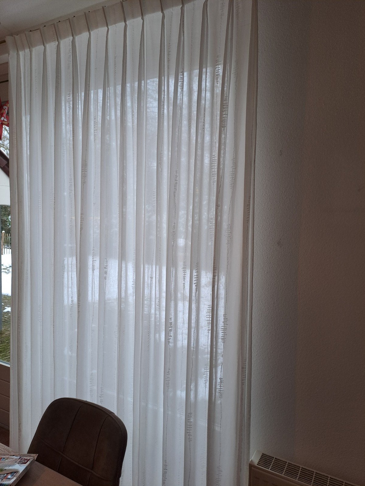 8x Inbetween gordijnen, lichtdoorlatend 4 sets, Huis en Inrichting, Stoffering | Gordijnen en Lamellen, Gebruikt, Wit, Ophalen of Verzenden