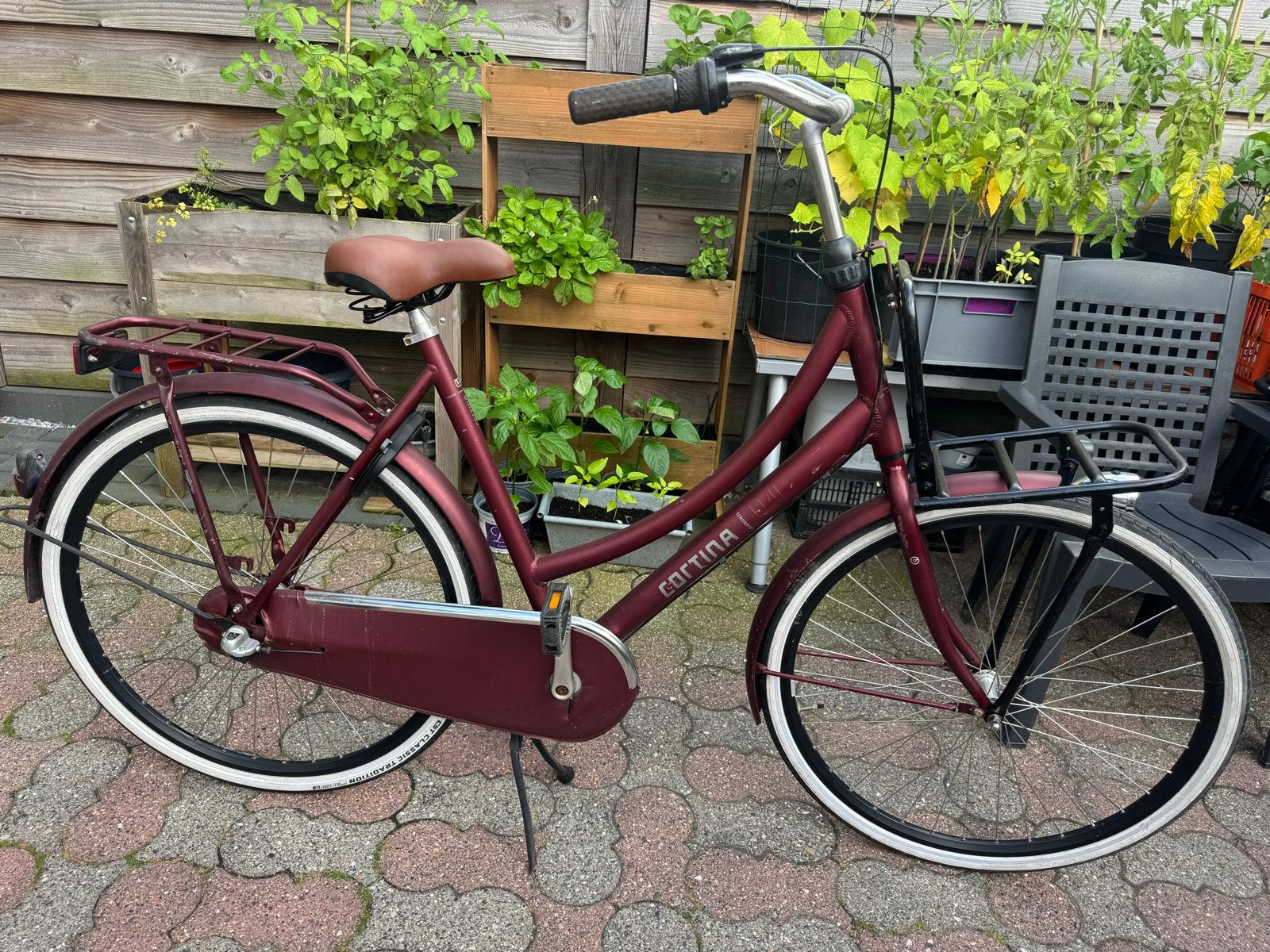 Cortina Transportfiets Dames, Terugtraprem, 50 tot 53 cm, Ophalen, Overige merken
