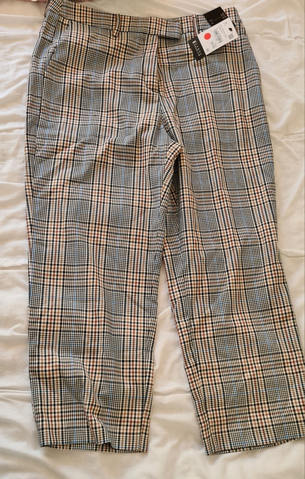 Nieuwe geruite broek maat 42/44 (L), Meerkleurig, Maat 42/44 (L), Nieuw, Ophalen of Verzenden
