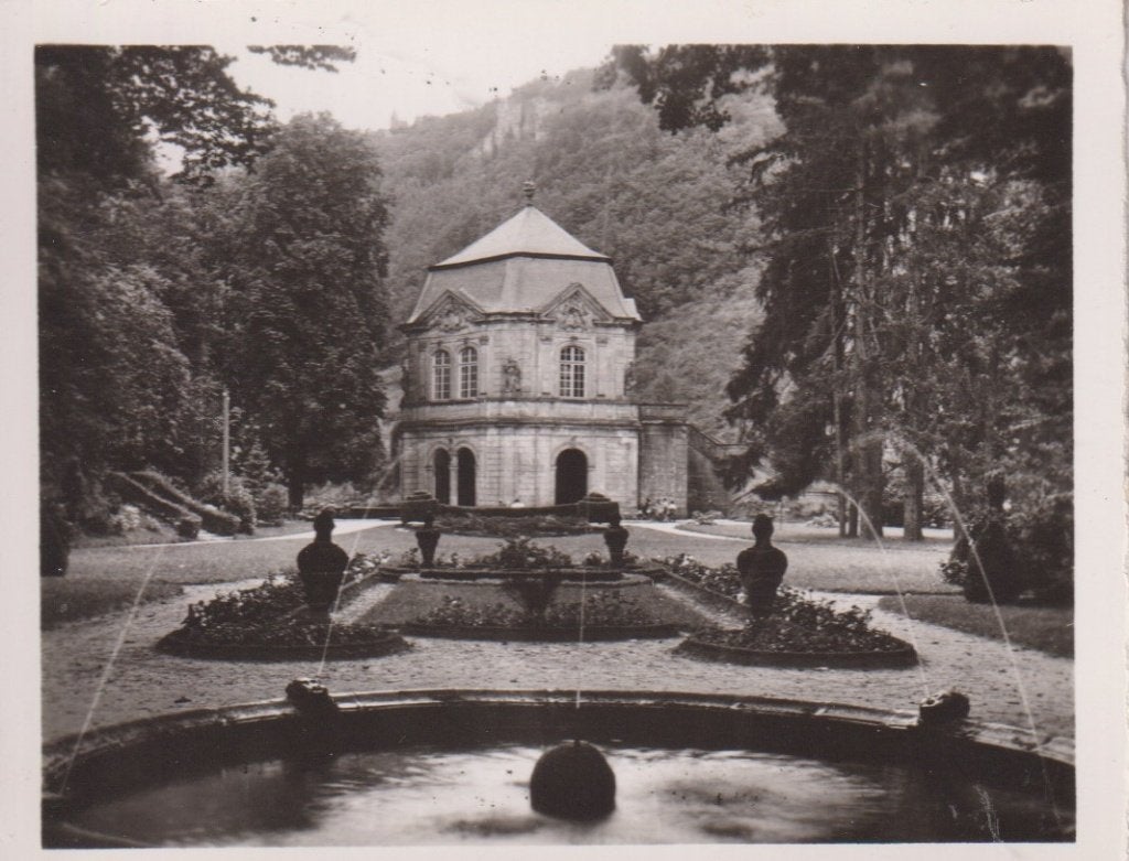 Luxemburg Echternach Park Paviljoen Louis IV, Verzamelen, Verzenden, 1940 tot 1960, Ongelopen, Gebouw