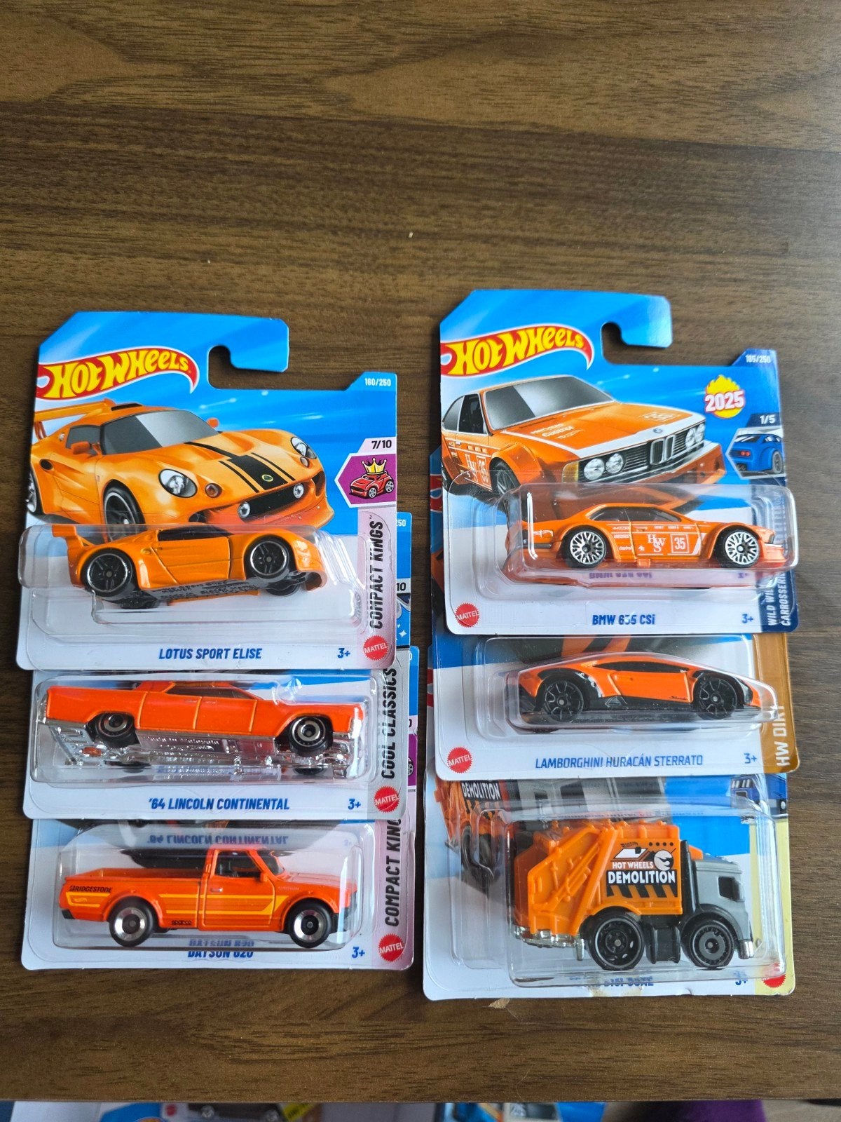 Hot Wheels Oranje Set: 6 Diverse Modellen, Ophalen of Verzenden