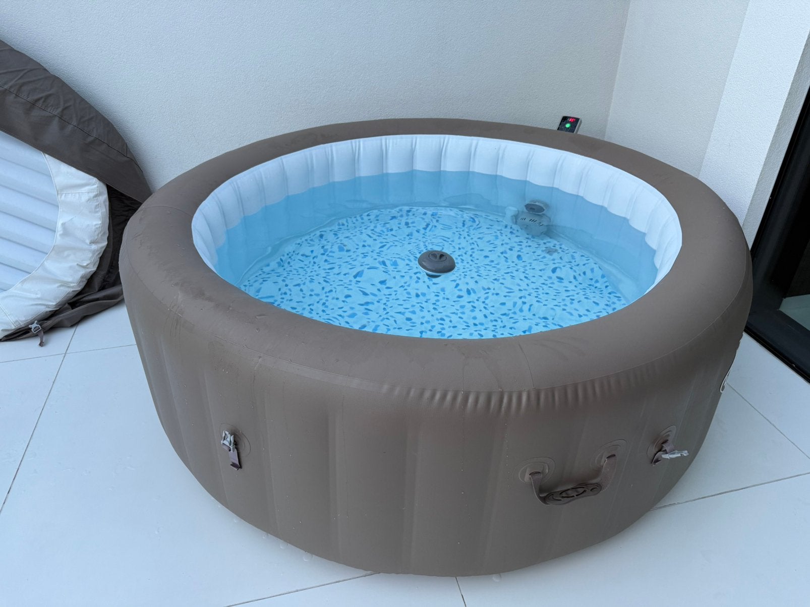 Lay Z spa Palm Springs hottub jacuzzi spa, Ophalen, Zo goed als nieuw, Afdekzeil, Opblaasbaar