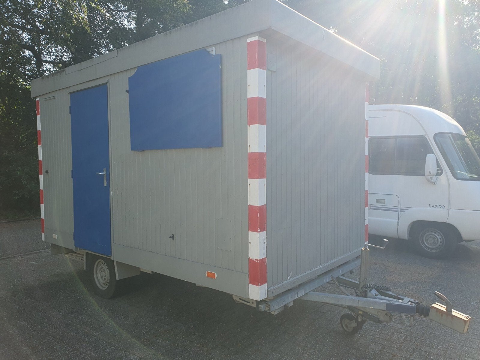 Robuuste mobiele unit / bouwkeet / schaftwagen, Ophalen, Gebruikt