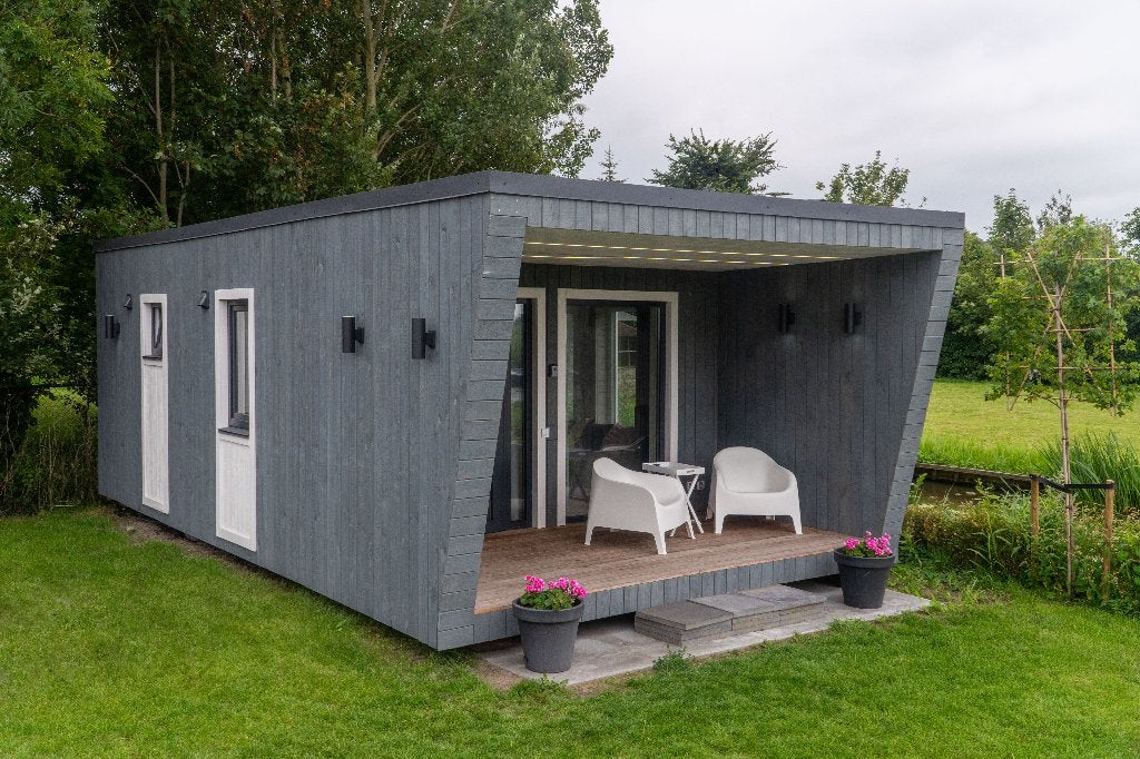 Tijdelijke woonruimte in onze tiny houses aan het water, Vakantie, Dorp, Wasmachine, 3 personen, Chalet, Bungalow of Caravan