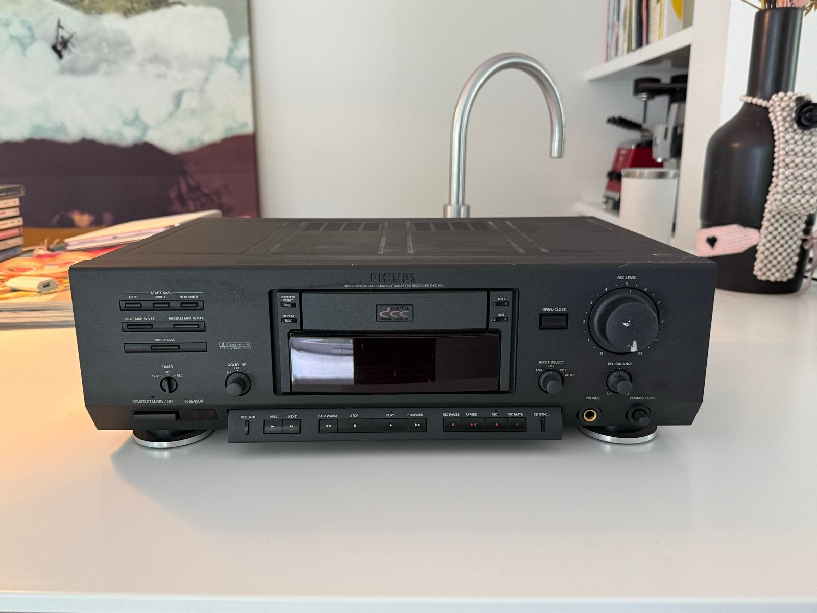 Philips DCC 900 Digital Compact Cassette Recorder, Audio, Tv en Foto, Verzenden, Enkel, Philips, Tiptoetsen