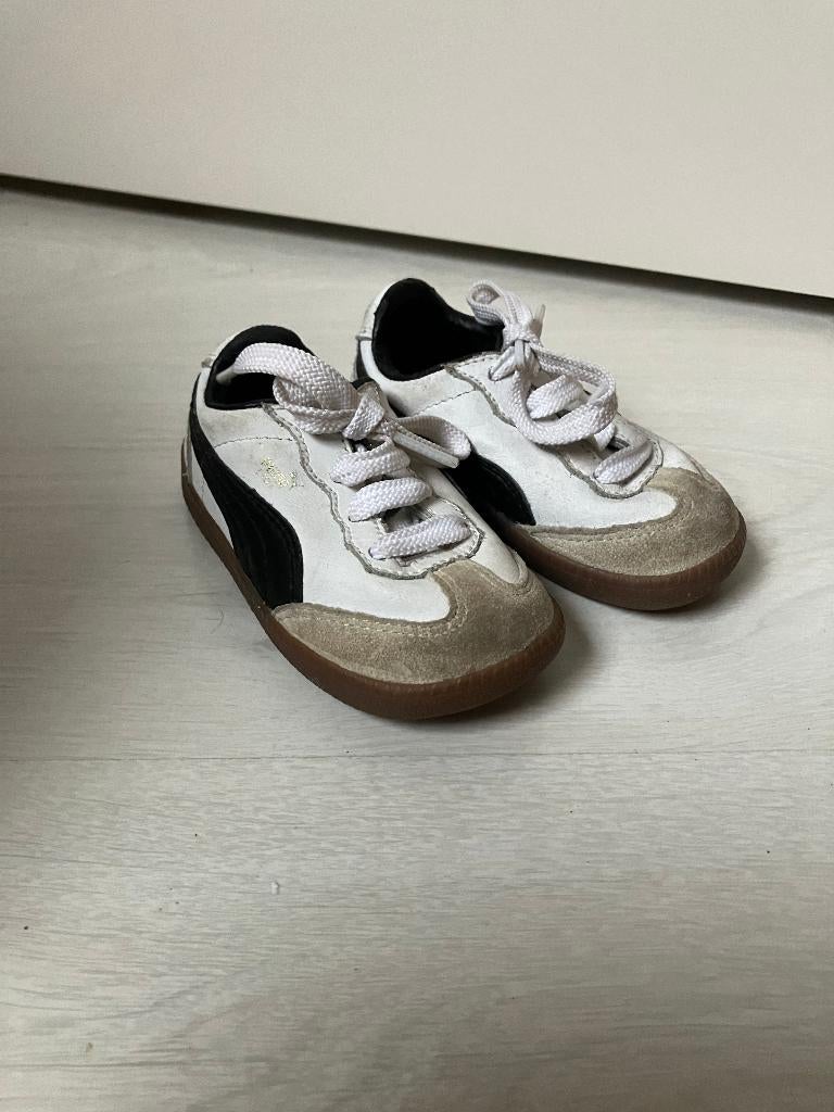 PUMA leren sneakertjes wit, maat 20, Kinderen en Baby's, Babykleding | Schoentjes en Sokjes, Jongetje of Meisje, Puma, Ophalen of Verzenden