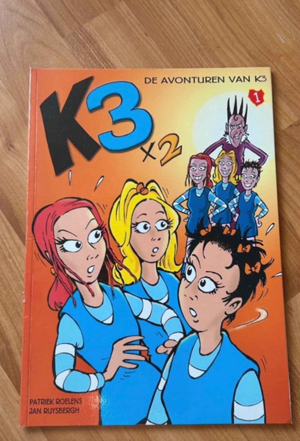 K3 stripboeken – originele K3 met Kathleen – nr 1, 2, 3 en 8, Meerdere stripboeken, Ophalen of Verzenden, Gelezen