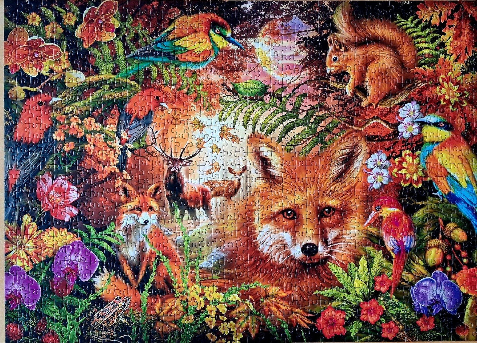 Schmidt Legpuzzel 1000 stukjes - Bosdieren, Ophalen, 500 t/m 1500 stukjes, Zo goed als nieuw, Legpuzzel