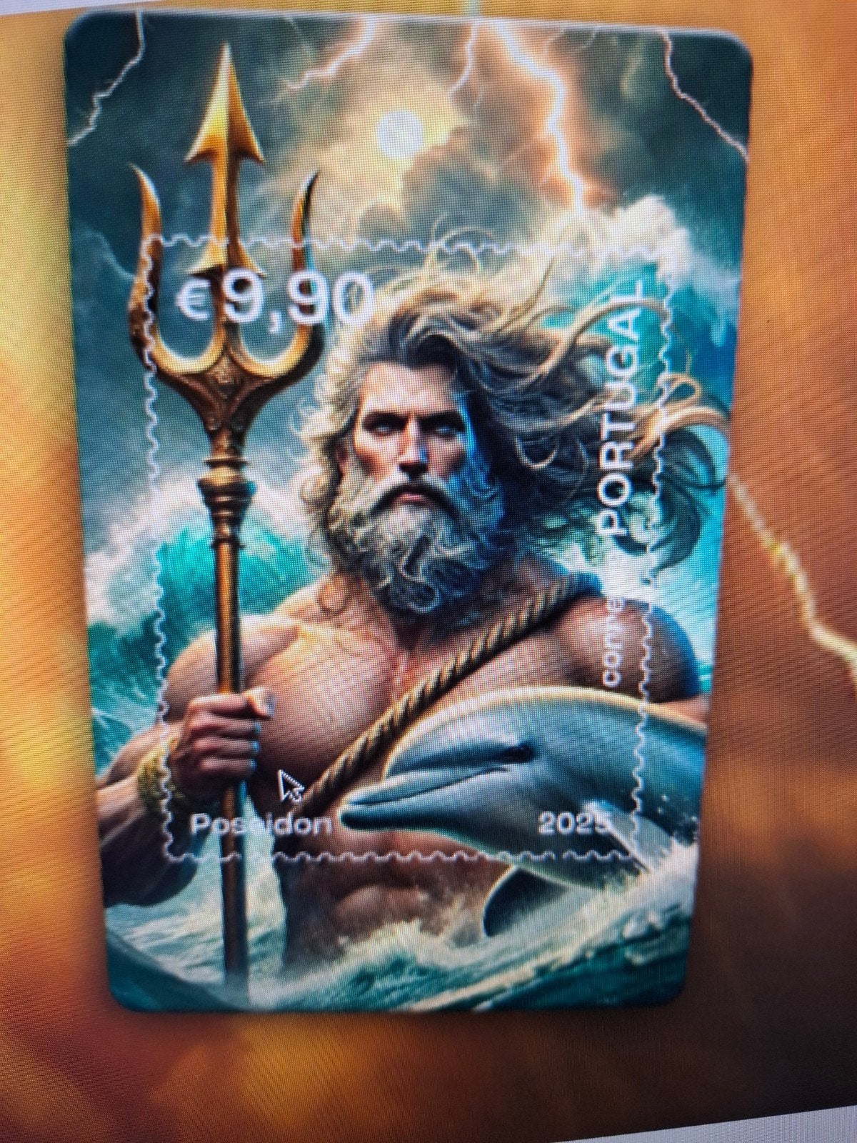 Crypto Postzegel Portugal Poseidon NFT 2025, Verzenden, Portugal, Postfris
