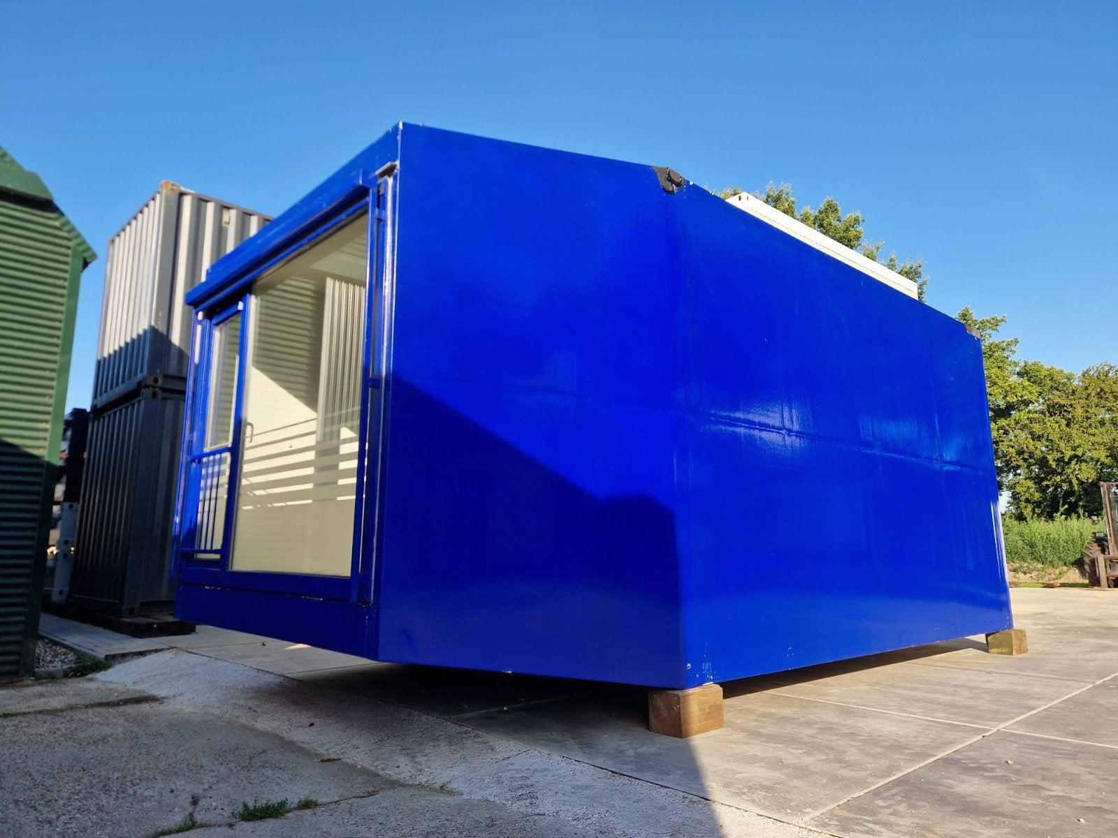 Tiny house / capsule woning / woonunit / chalet / caravan, Ophalen, Gebruikt, Gevelraam of Ruit, Dubbelglas