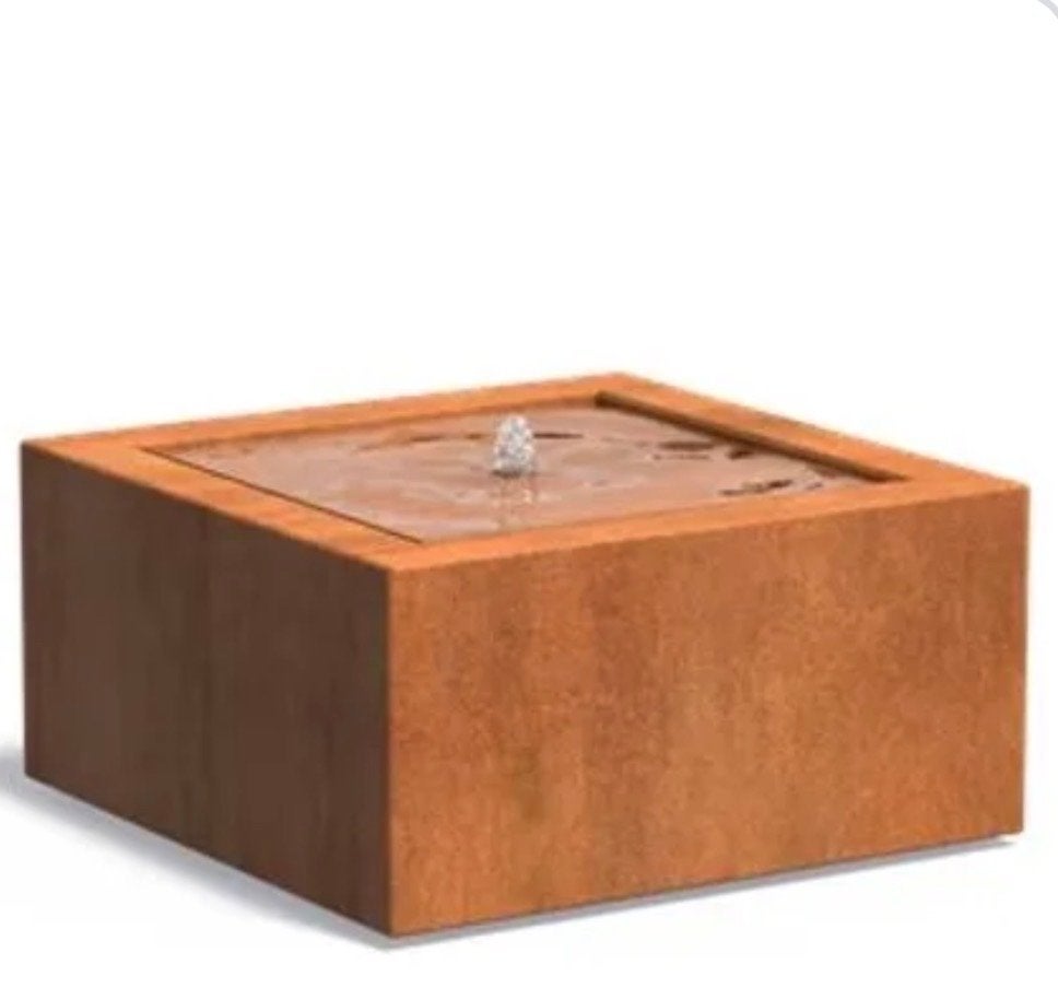 Cortenstaal Waterornament - 100 x 100 met verlichting, Tuin en Terras, Waterpartijen en Fonteinen, Ophalen, Nieuw, Overige materialen