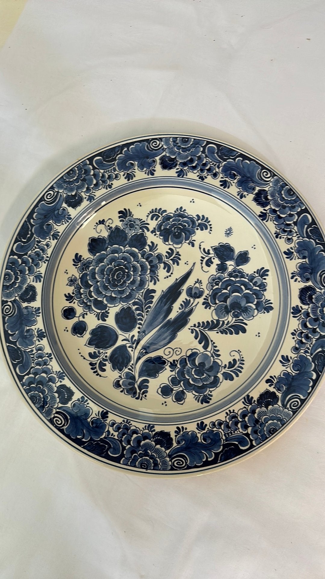 856 Delftsblauw wandbord, Ophalen of Verzenden