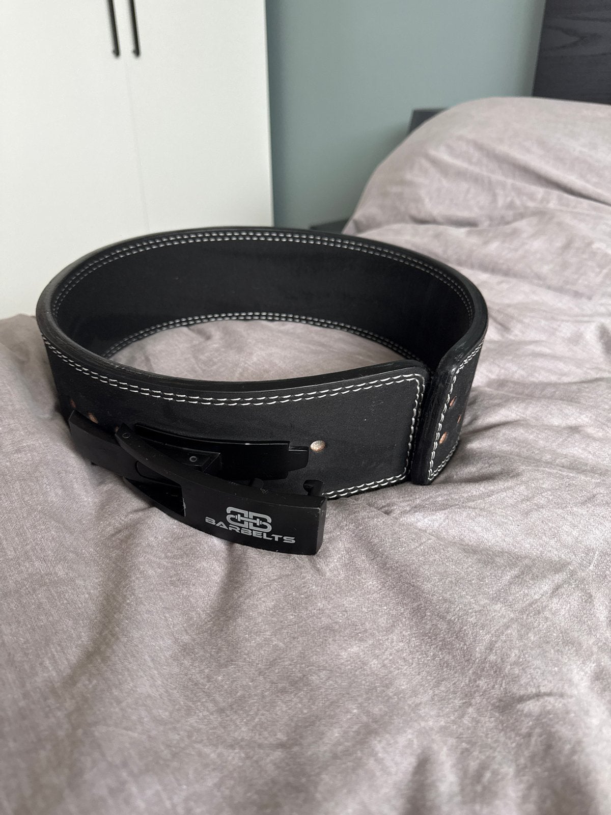 Barbelts powerlifting riem - Zo goed als nieuw, Ophalen of Verzenden, Zo goed als nieuw, Rug, Overige typen