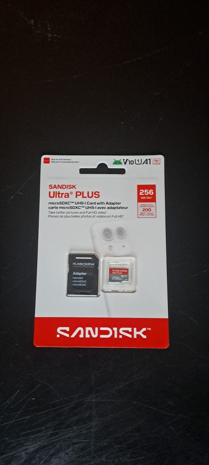 Foto 3 van Sandisk Ultra Plus MicroSDXC 256GB met Adapter - Nieuw