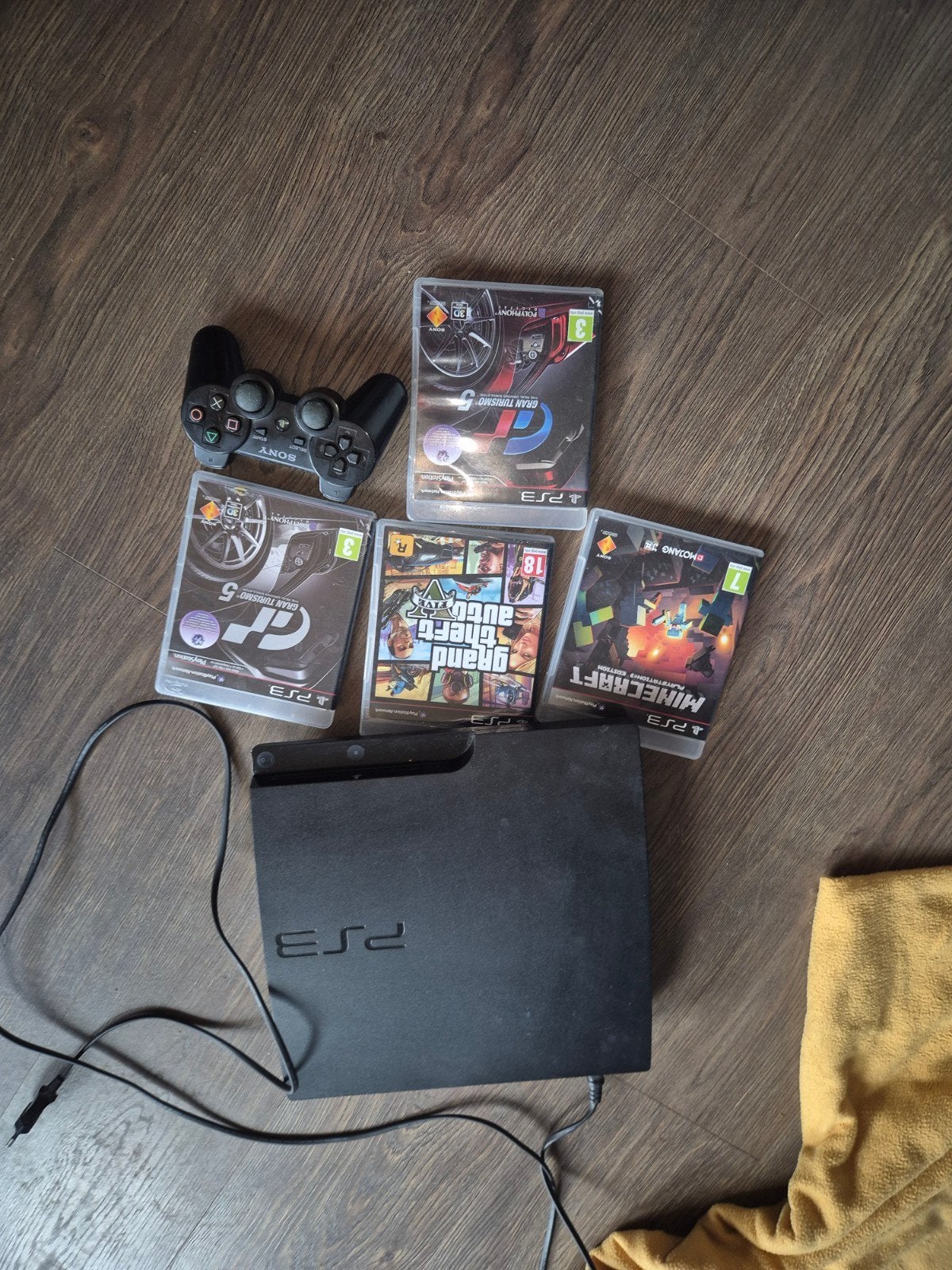 PS3 met 4 spellen, Ophalen, Gebruikt, Met games