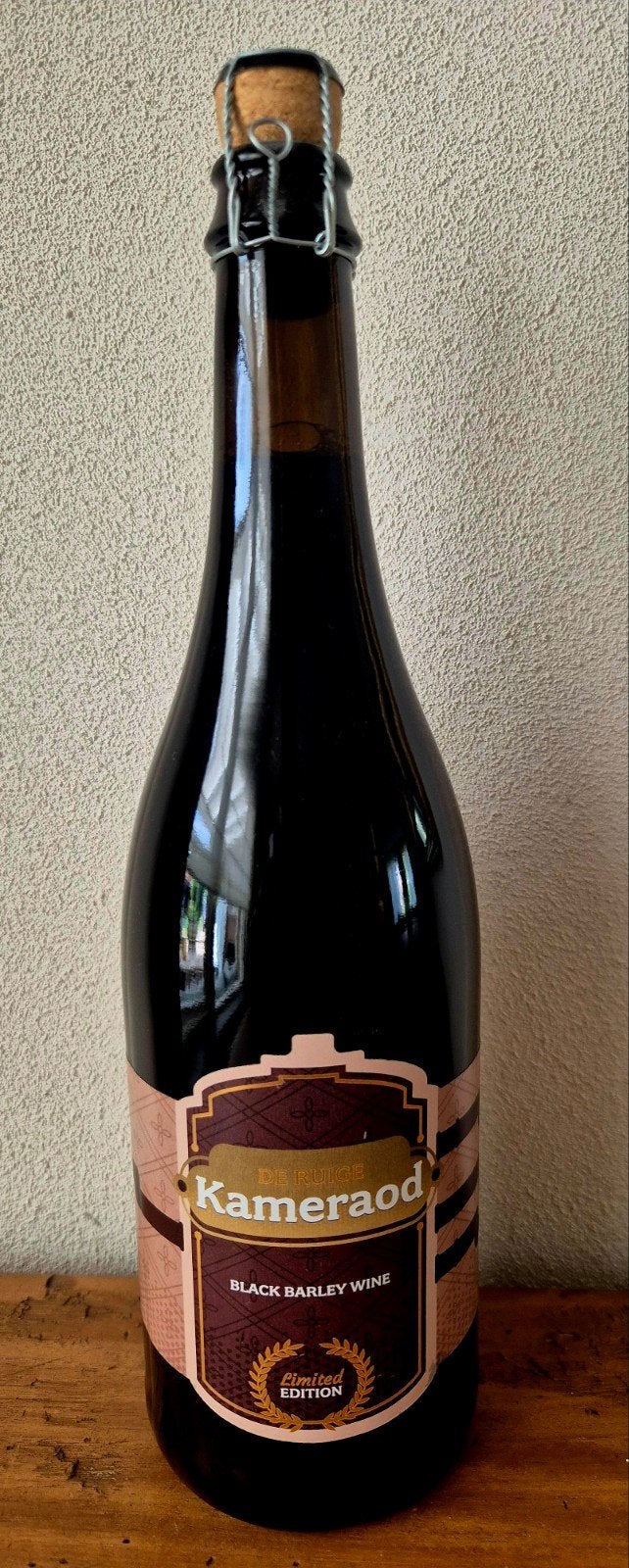 2022 fles bier De Ruige Kameraod Black Barley Wine Horst, Ophalen of Verzenden, Zo goed als nieuw, Flesje(s), Overige merken