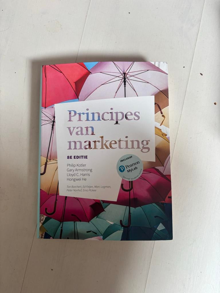 Principes van marketing - Bedrijfskunde lesboek, Ophalen of Verzenden, Gelezen, Economie en Marketing