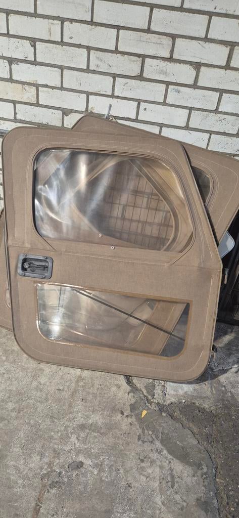 Jeep Wrangler CJ7 Soft Top Deuren (Set van 2), Auto-onderdelen, Carrosserie en Plaatwerk, Jeep, Gebruikt, Deur, Links