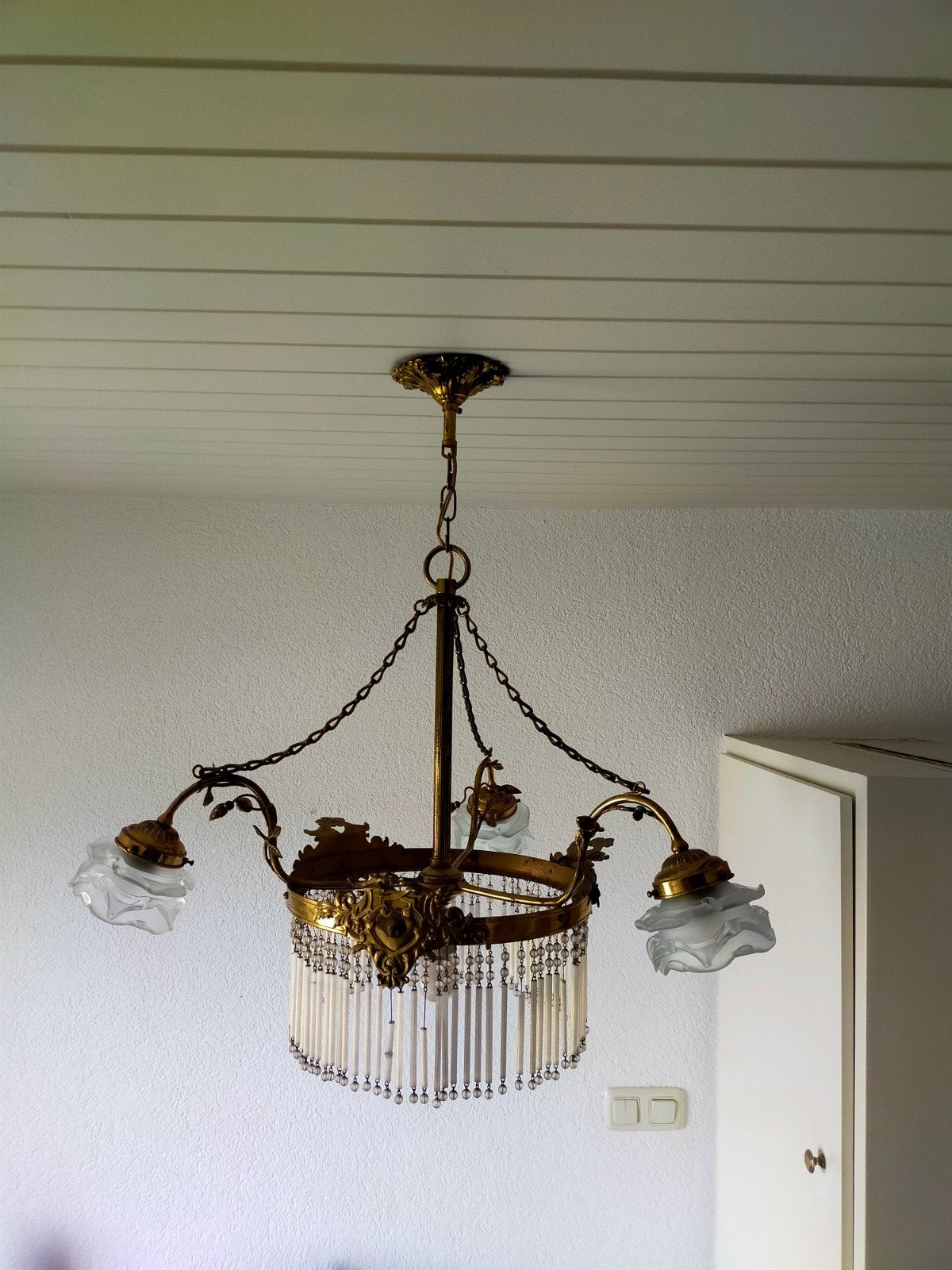 Antieke kamer-hal lamp., Antiek en Kunst, Ophalen