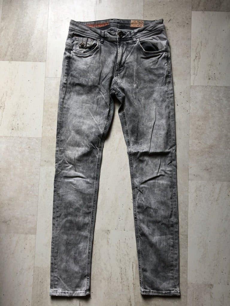 V) br45 miracle of denim jeans spijkerbroek grijs/blauw, Miracle of denim, Verzenden, W32 (confectie 46) of kleiner, Zo goed als nieuw