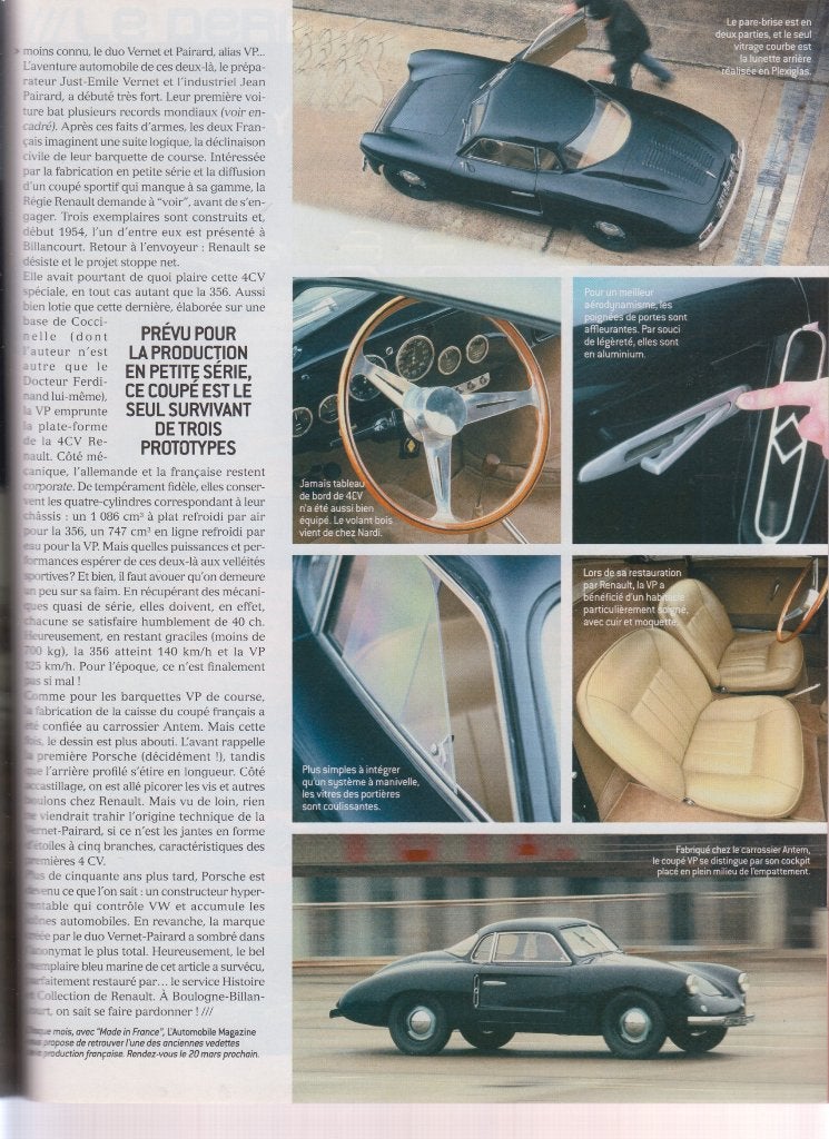 Renault 4 CV Coupé Vernet Pairard classic car, Boeken, Verzenden, Gelezen, Renault