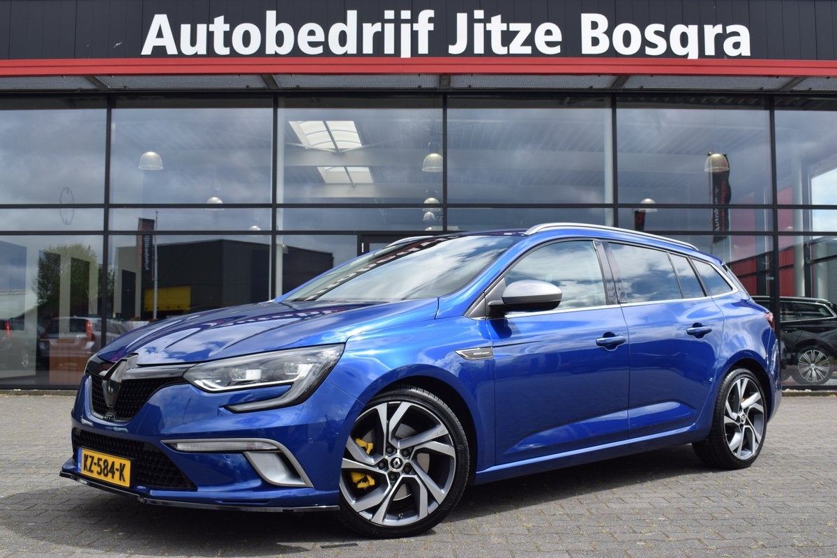 Renault Mégane Estate 1.6 TCE 200pk GT 4Control LED | Sport, Auto's, Gebruikt, 4 cilinders, Met garantie (alle), Blauw