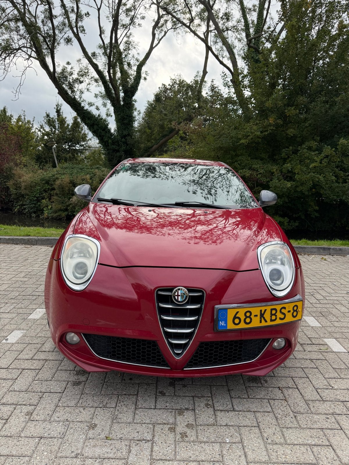 Alfa Romeo MiTo 1.4 16V 2008 Rood, Auto's, Voorwielaandrijving, 400 kg, 1055 kg, 49 €/maand