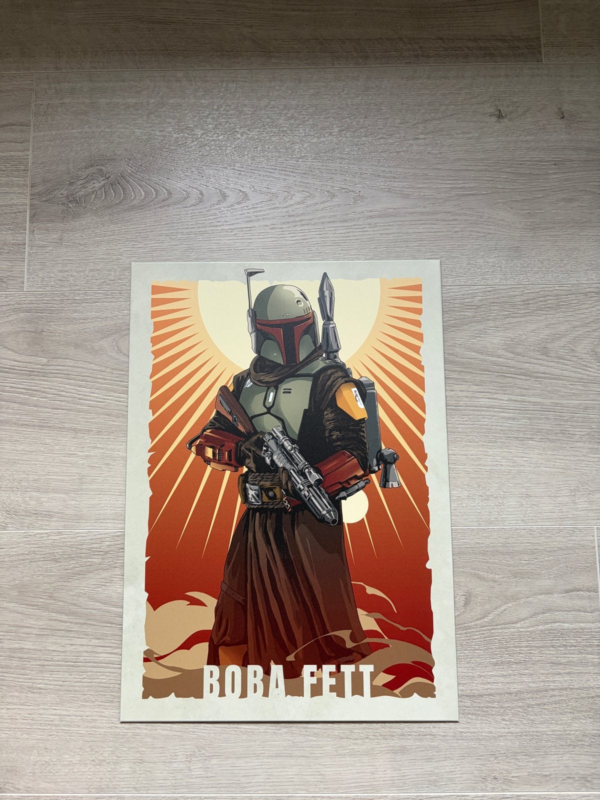 Displate Boba Fett Star Wars Metalen Poster, 50 – 75, Minder dan 50 cm, Oorspronkelijke maker, Nieuw