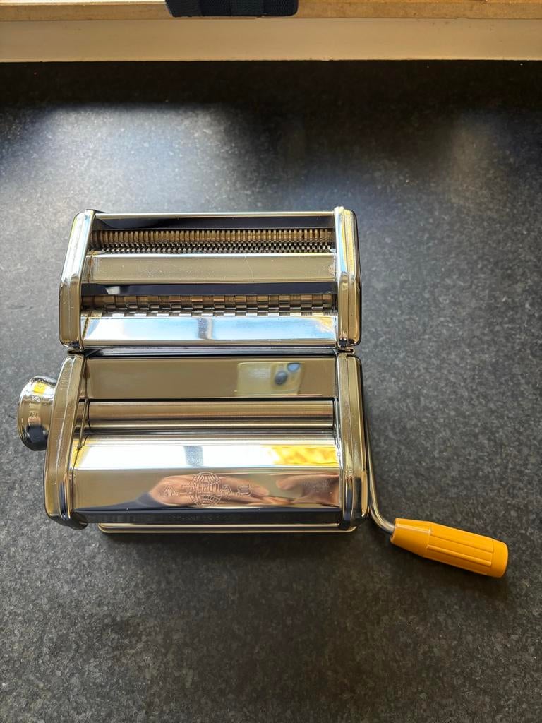 Pastamachine - Maak zelf heerlijke verse pasta!, Gebruikt, Zilver, Ophalen of Verzenden, Metaal