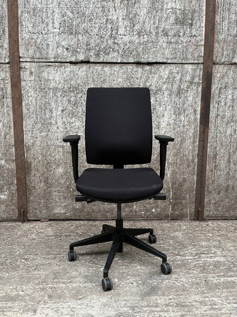 Ergonomische NEN1335 bureaustoel A340 + lendesteun, Ophalen of Verzenden, Ergonomisch, Gebruikt, Zwart