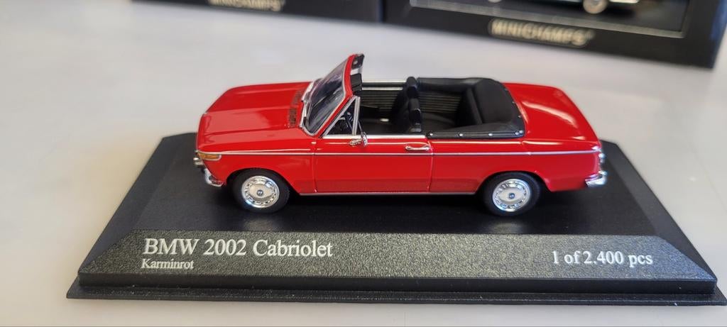 Minichamps 1971 BMW 2002 cabrio, Hobby en Vrije tijd, Modelauto's | 1:43, Ophalen of Verzenden, Zo goed als nieuw, Auto, MiniChamps