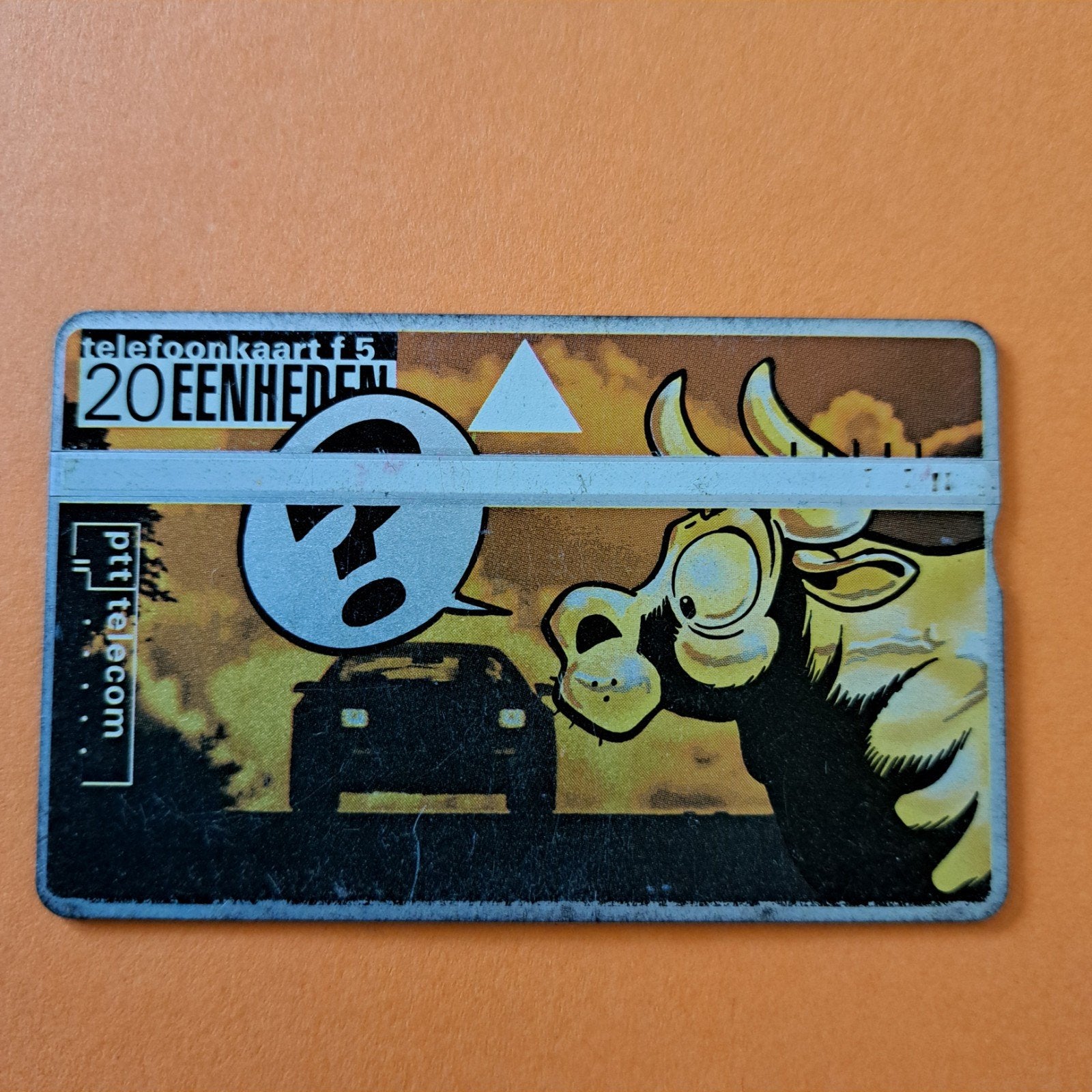 PTT Telecom Telefoonkaart f5 20 Eenheden Stier Koe, Verzamelen, Telefoonkaarten, Ophalen of Verzenden, Nederland