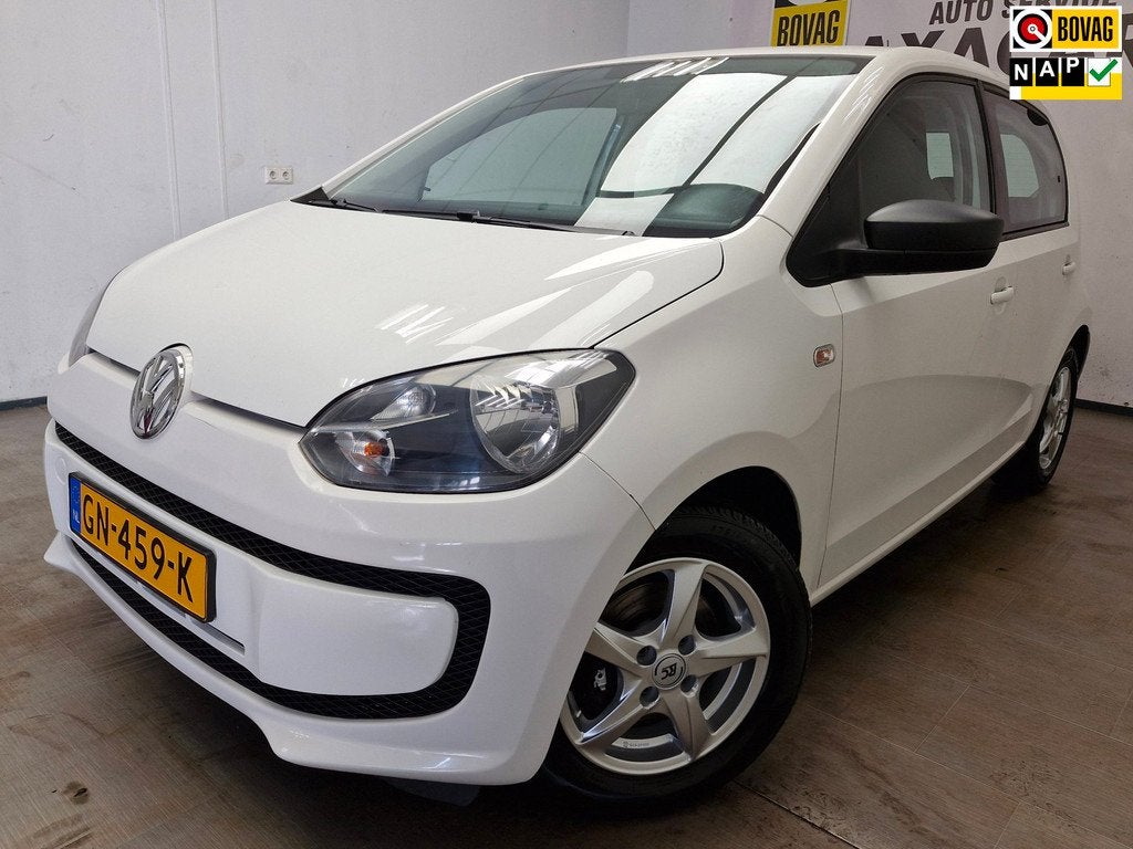 Volkswagen Up! 1.0 high up! BlueMotion AIRCO ! NIEUWE APK !, Voorwielaandrijving, Gebruikt, 840 kg, Wit
