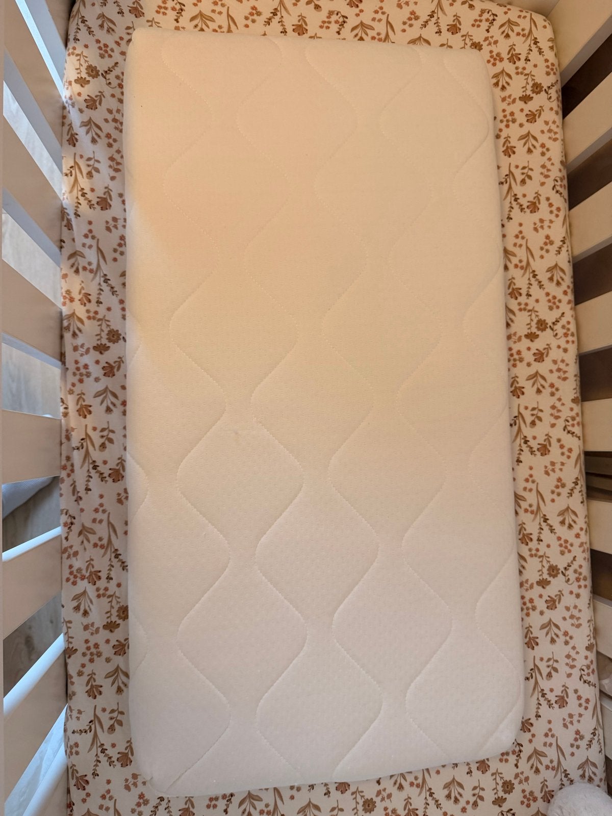 Airgosafe babymatras + topper 40x80 cm, Ophalen, Zo goed als nieuw, Wit, Jongetje of Meisje
