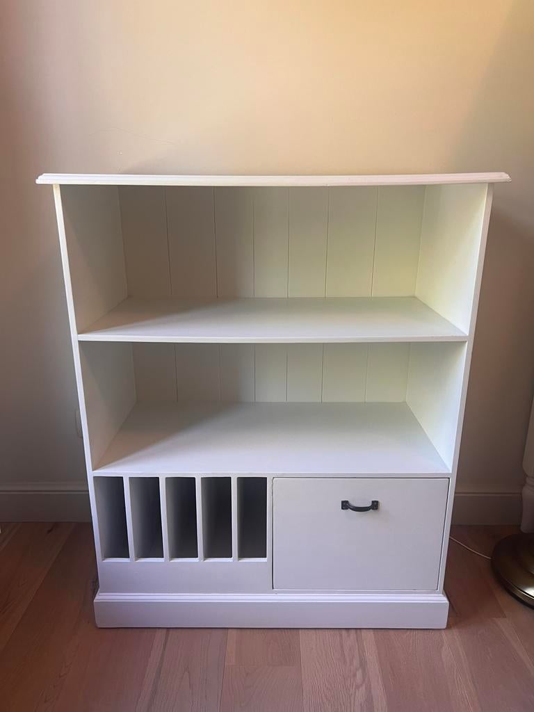 Kinderboekenkast Rivièra Maison stijl wit, Ophalen, 50 tot 100 cm, Zo goed als nieuw, Minder dan 100 cm
