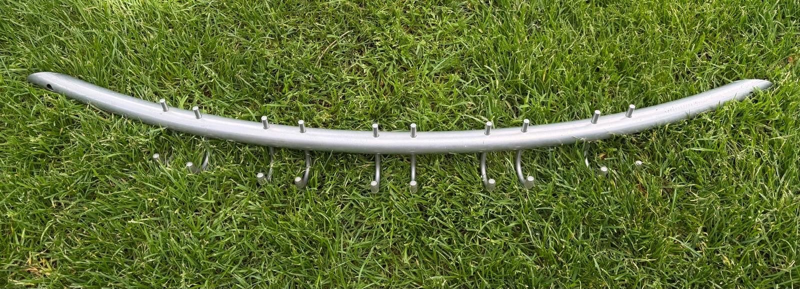 IJzeren wandkapstok met 10 haken, Gebruikt, Minder dan 100 cm, Metaal, Ophalen