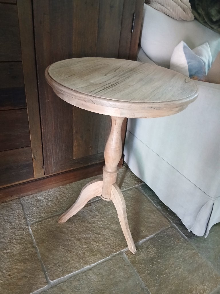 Wijntafeltje, Ophalen, Minder dan 55 cm, Rond, Zo goed als nieuw