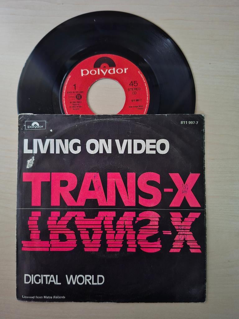 Trans-x - Living on video, Gebruikt, 7 inch, Single, Ophalen of Verzenden