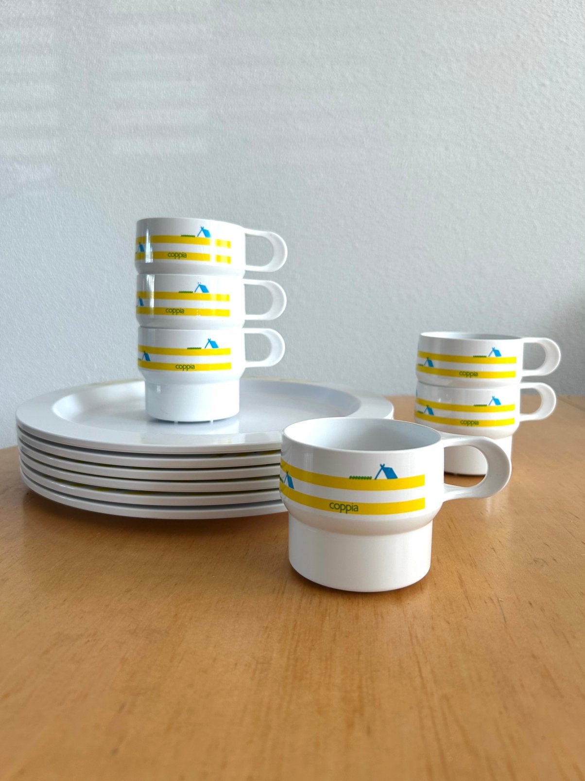 Fris vintage campingservies Coppia, Ophalen of Verzenden