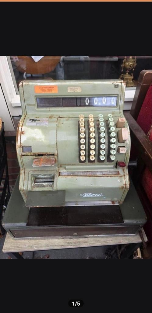 Prachtige Vintage National (NCR) Kassa ZSM WEG, Antiek en Kunst, Antiek | Kantoor en Zakelijk, Ophalen