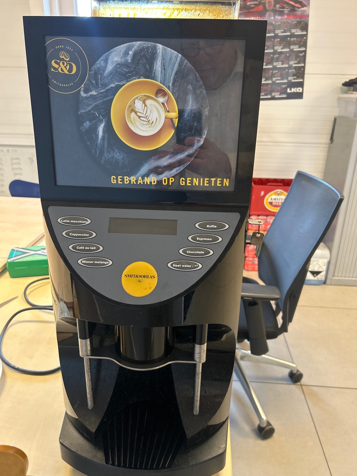 Smit & Dorlas Aquator Brasil II/1 Mühle Koffiemachine, Witgoed en Apparatuur, Koffiezetapparaten, Gebruikt, 10 kopjes of meer