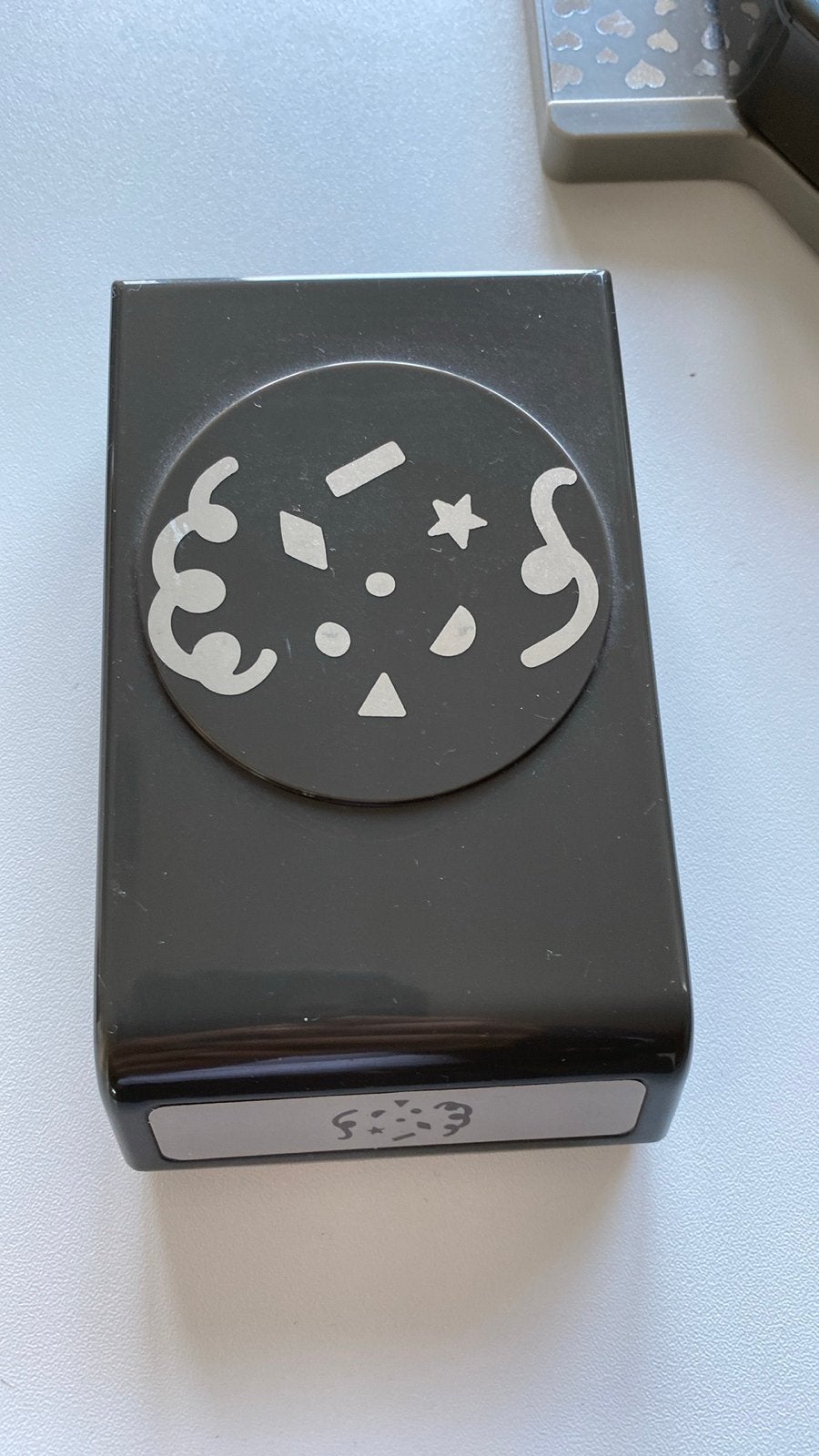Set van 2 ponsen voor knutselprojecten, Stampin’ Up!, Hobby en Vrije tijd, Zwart, Gebruikt, Geschikt voor karton, Overige thema's