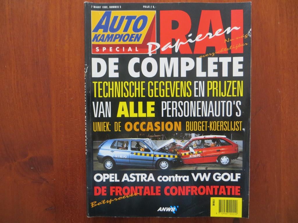 Autokampioen 5 1992 RAI-nummer Citroën XM Break, Alfa SZ, Ophalen of Verzenden, Nieuw, Citroën