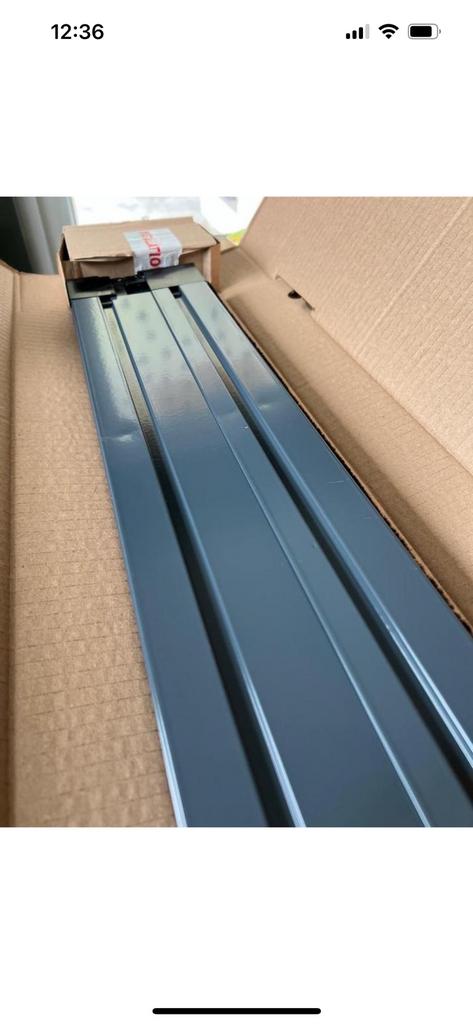 Plissé hordeur schuifpui antraciet Allure S900, Hordeur, Nieuw, Ophalen of Verzenden, Schuifdeur